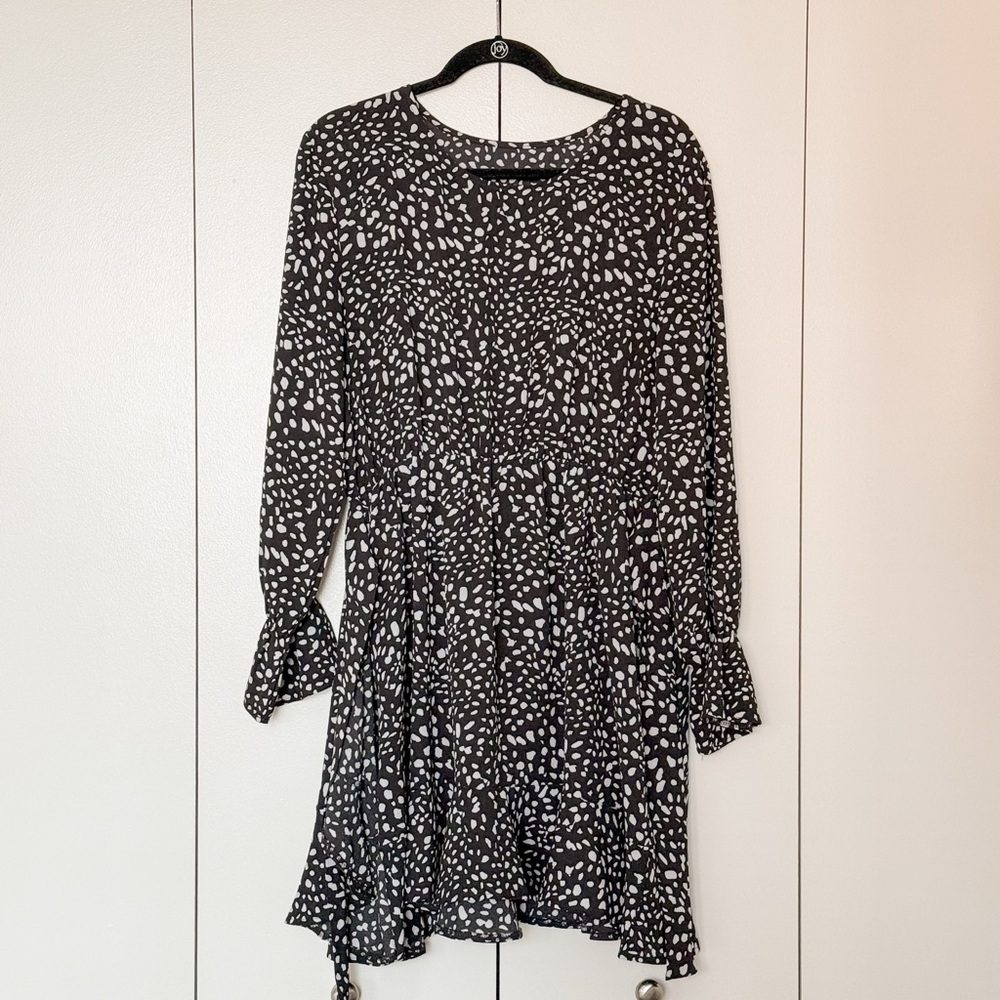 Women’s Fall Long Sleeve Tie-Waisted Dress